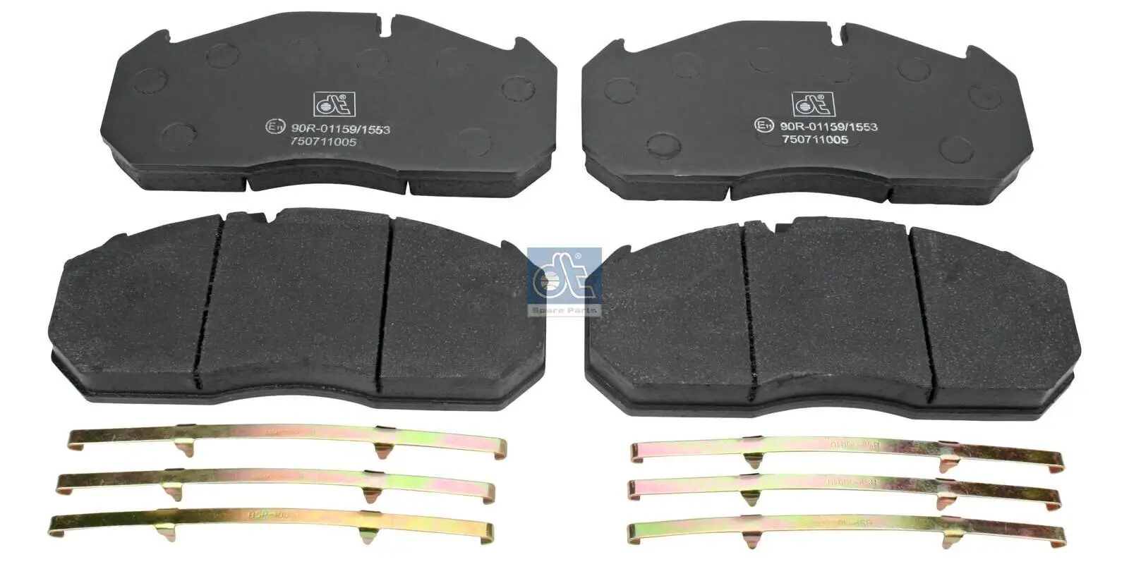 Bremsbelagsatz, Scheibenbremse Vorderachse DT Spare Parts 3.96401
