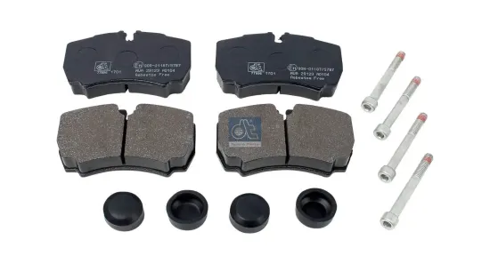 Bremsbelagsatz, Scheibenbremse Hinterachse DT Spare Parts 7.92614 Bild Bremsbelagsatz, Scheibenbremse Hinterachse DT Spare Parts 7.92614