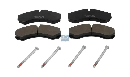 Bremsbelagsatz, Scheibenbremse Vorderachse DT Spare Parts 7.92615 Bild Bremsbelagsatz, Scheibenbremse Vorderachse DT Spare Parts 7.92615