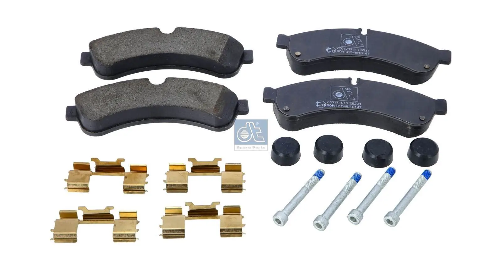 Bremsbelagsatz, Scheibenbremse Hinterachse DT Spare Parts 7.92620