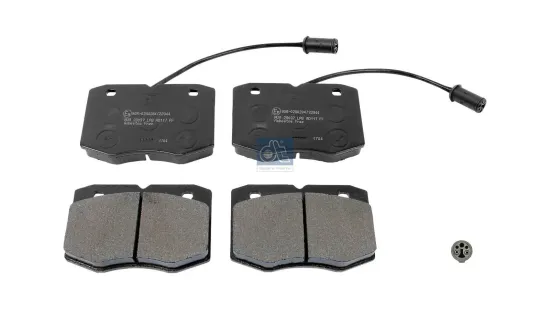 Bremsbelagsatz, Scheibenbremse Vorderachse DT Spare Parts 7.92622 Bild Bremsbelagsatz, Scheibenbremse Vorderachse DT Spare Parts 7.92622