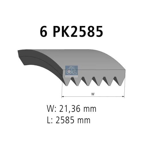Keilrippenriemen DT Spare Parts 11.12077 Bild Keilrippenriemen DT Spare Parts 11.12077