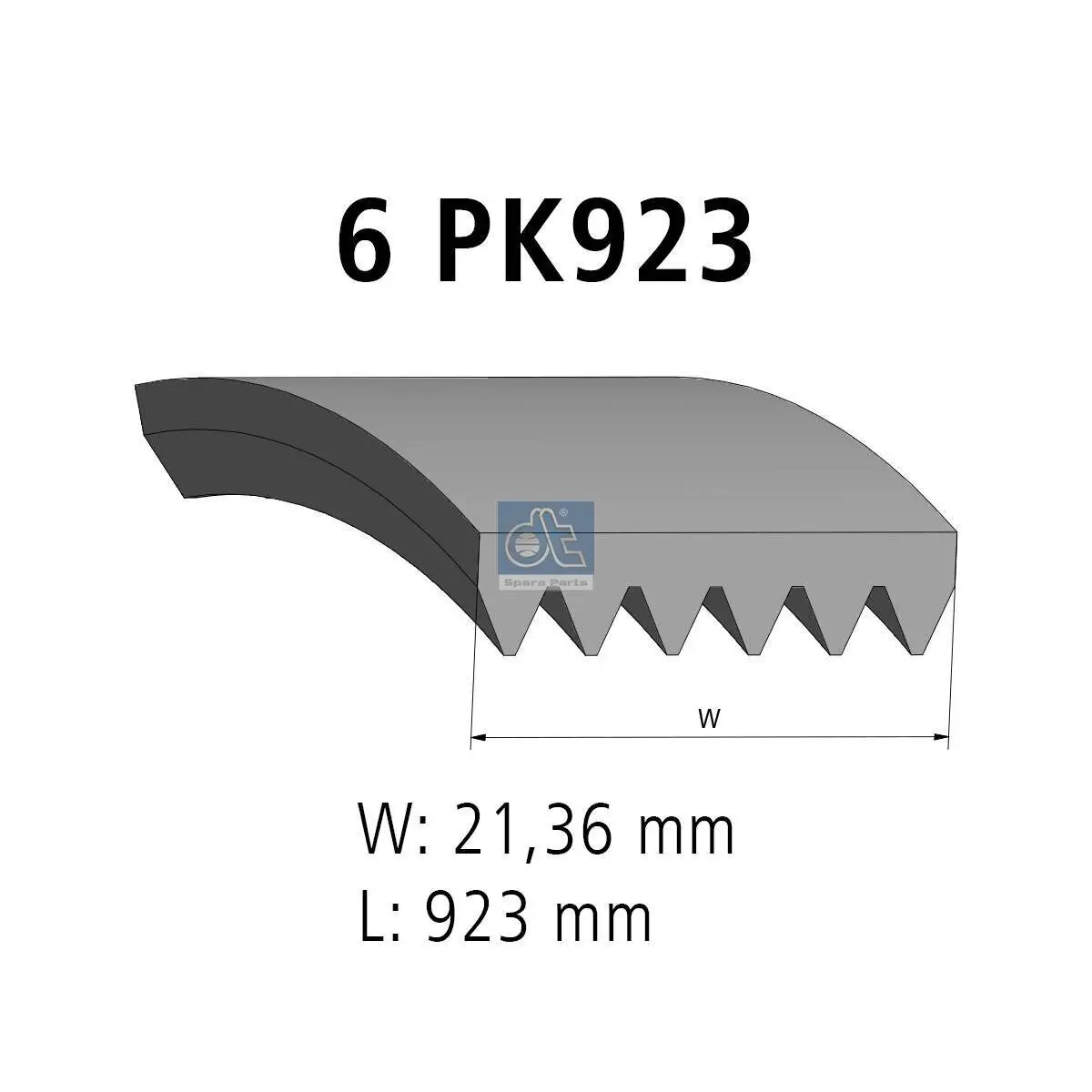 Keilrippenriemen DT Spare Parts 11.12079