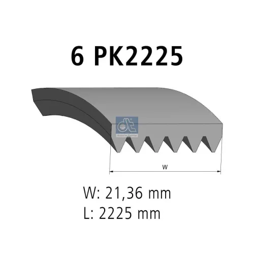 Keilrippenriemen DT Spare Parts 11.12086 Bild Keilrippenriemen DT Spare Parts 11.12086