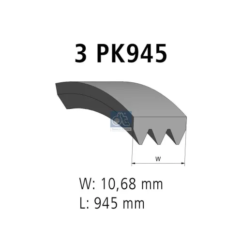 Keilrippenriemen DT Spare Parts 12.15401 Bild Keilrippenriemen DT Spare Parts 12.15401