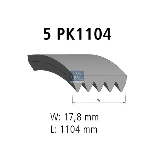 Keilrippenriemen DT Spare Parts 12.15405 Bild Keilrippenriemen DT Spare Parts 12.15405