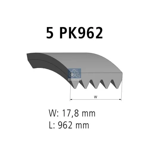 Keilrippenriemen DT Spare Parts 12.15408 Bild Keilrippenriemen DT Spare Parts 12.15408