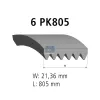 Keilrippenriemen DT Spare Parts 12.15416 Bild Keilrippenriemen DT Spare Parts 12.15416