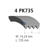 Keilrippenriemen DT Spare Parts 13.43501