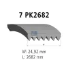 Keilrippenriemen DT Spare Parts 13.43505