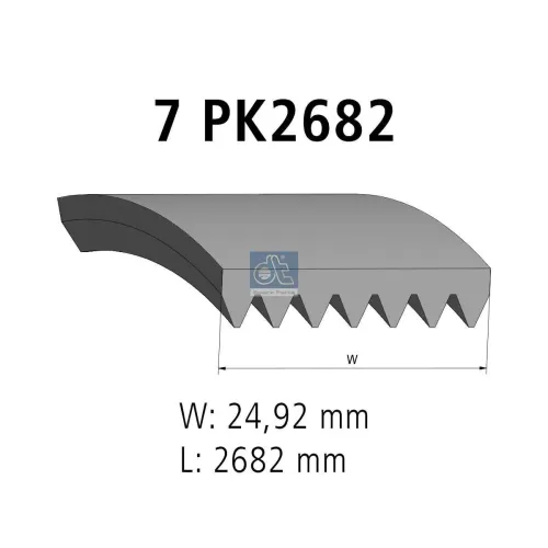 Keilrippenriemen DT Spare Parts 13.43505 Bild Keilrippenriemen DT Spare Parts 13.43505