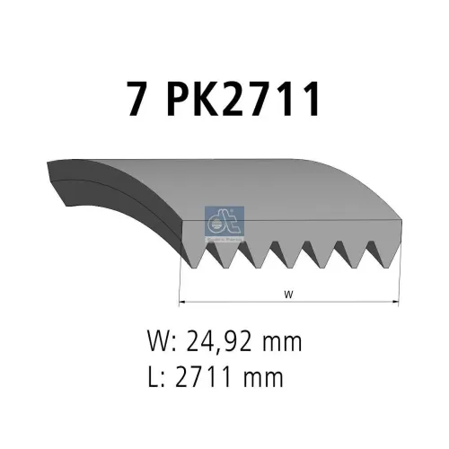 Keilrippenriemen DT Spare Parts 13.43506 Bild Keilrippenriemen DT Spare Parts 13.43506