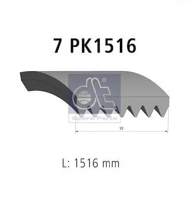 Keilrippenriemen DT Spare Parts 14.16001
