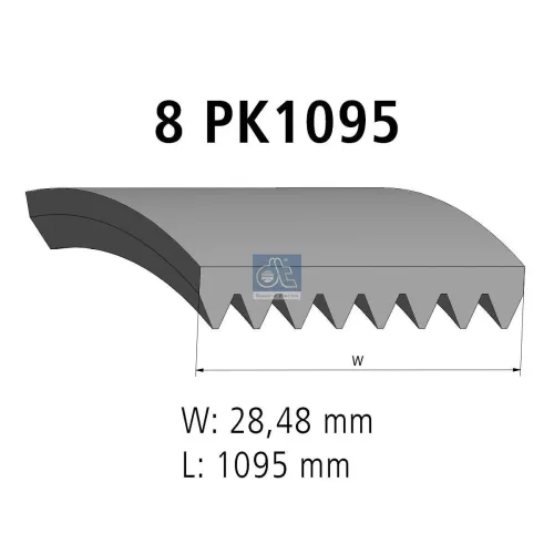 Keilrippenriemen DT Spare Parts 2.15365 Bild Keilrippenriemen DT Spare Parts 2.15365