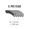 Keilrippenriemen DT Spare Parts 2.21141