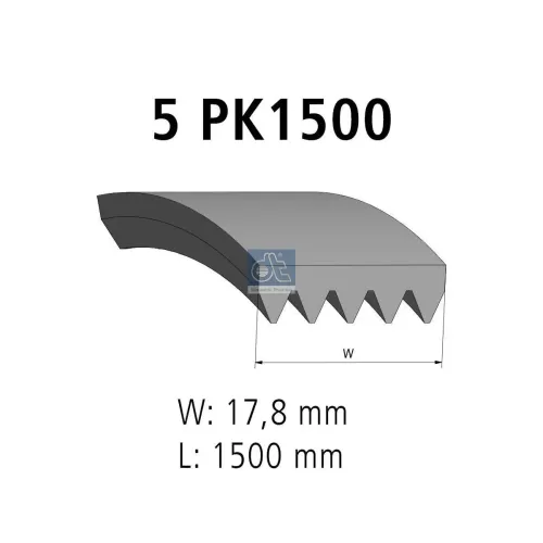 Keilrippenriemen DT Spare Parts 2.21141 Bild Keilrippenriemen DT Spare Parts 2.21141