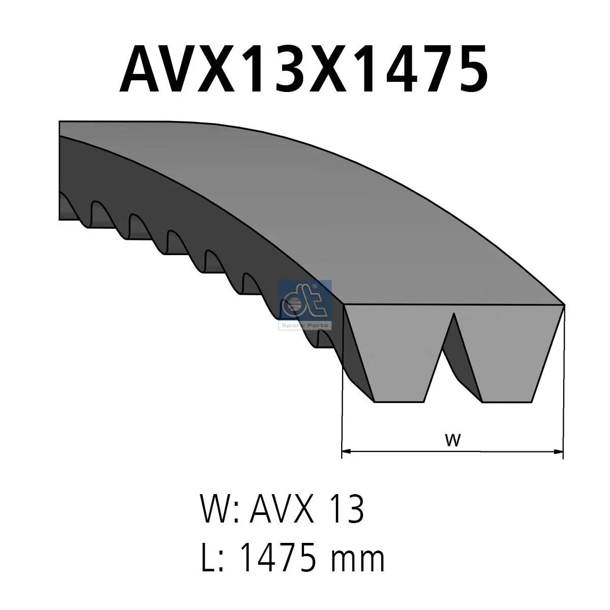 Verbundkeilriemen DT Spare Parts 3.34281 Bild Verbundkeilriemen DT Spare Parts 3.34281