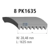 Keilrippenriemen DT Spare Parts 3.34341