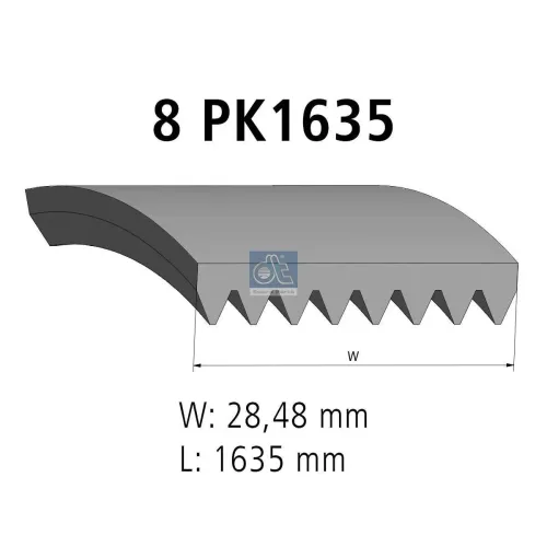 Keilrippenriemen DT Spare Parts 3.34341 Bild Keilrippenriemen DT Spare Parts 3.34341