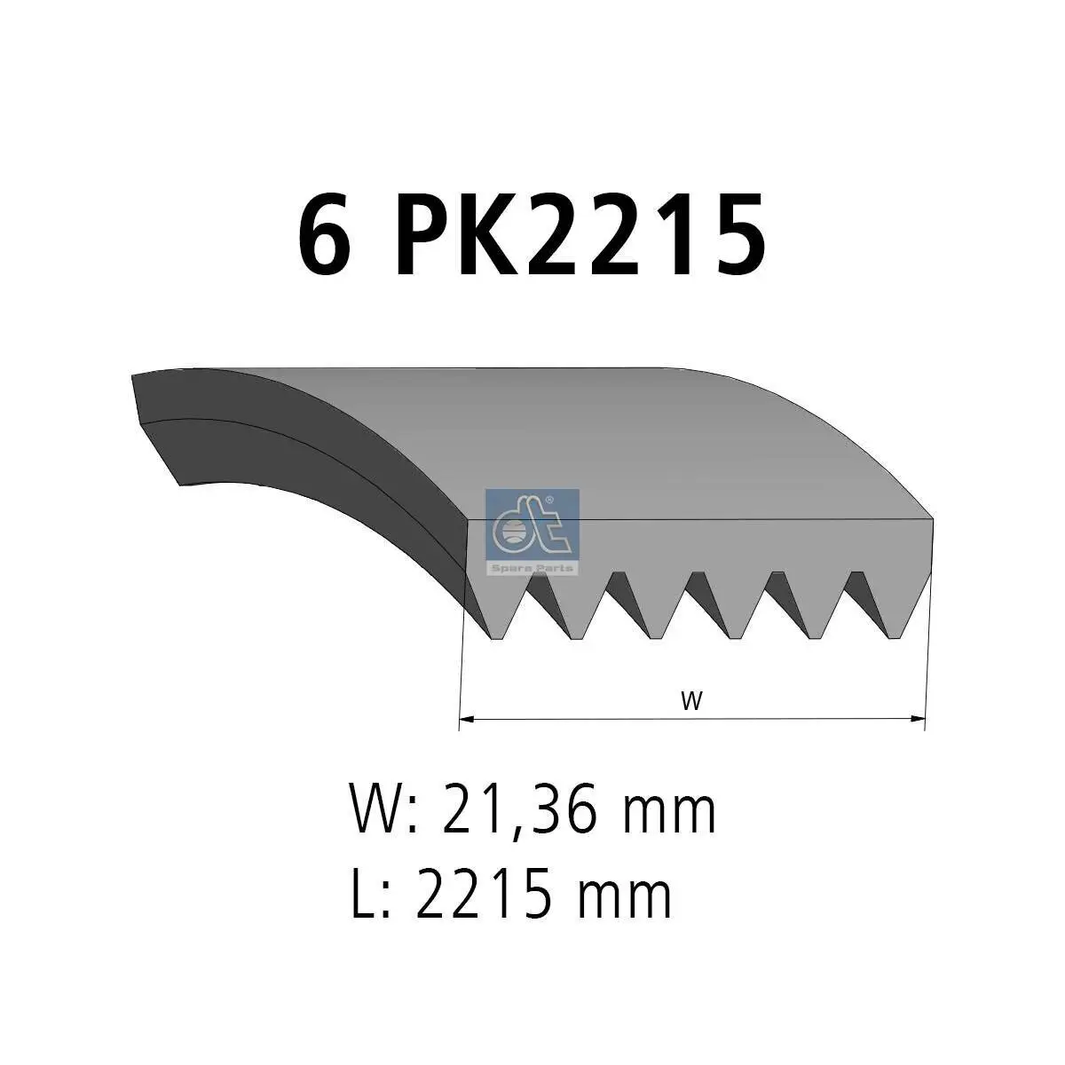 Keilrippenriemen DT Spare Parts 4.80691