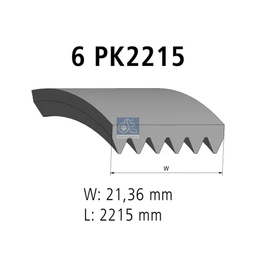 Keilrippenriemen DT Spare Parts 4.80691 Bild Keilrippenriemen DT Spare Parts 4.80691