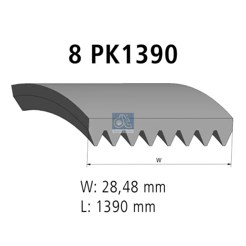 Keilrippenriemen DT Spare Parts 4.80752 Bild Keilrippenriemen DT Spare Parts 4.80752