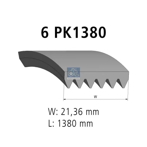 Keilrippenriemen DT Spare Parts 4.80927 Bild Keilrippenriemen DT Spare Parts 4.80927