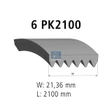 Keilrippenriemen DT Spare Parts 4.81016