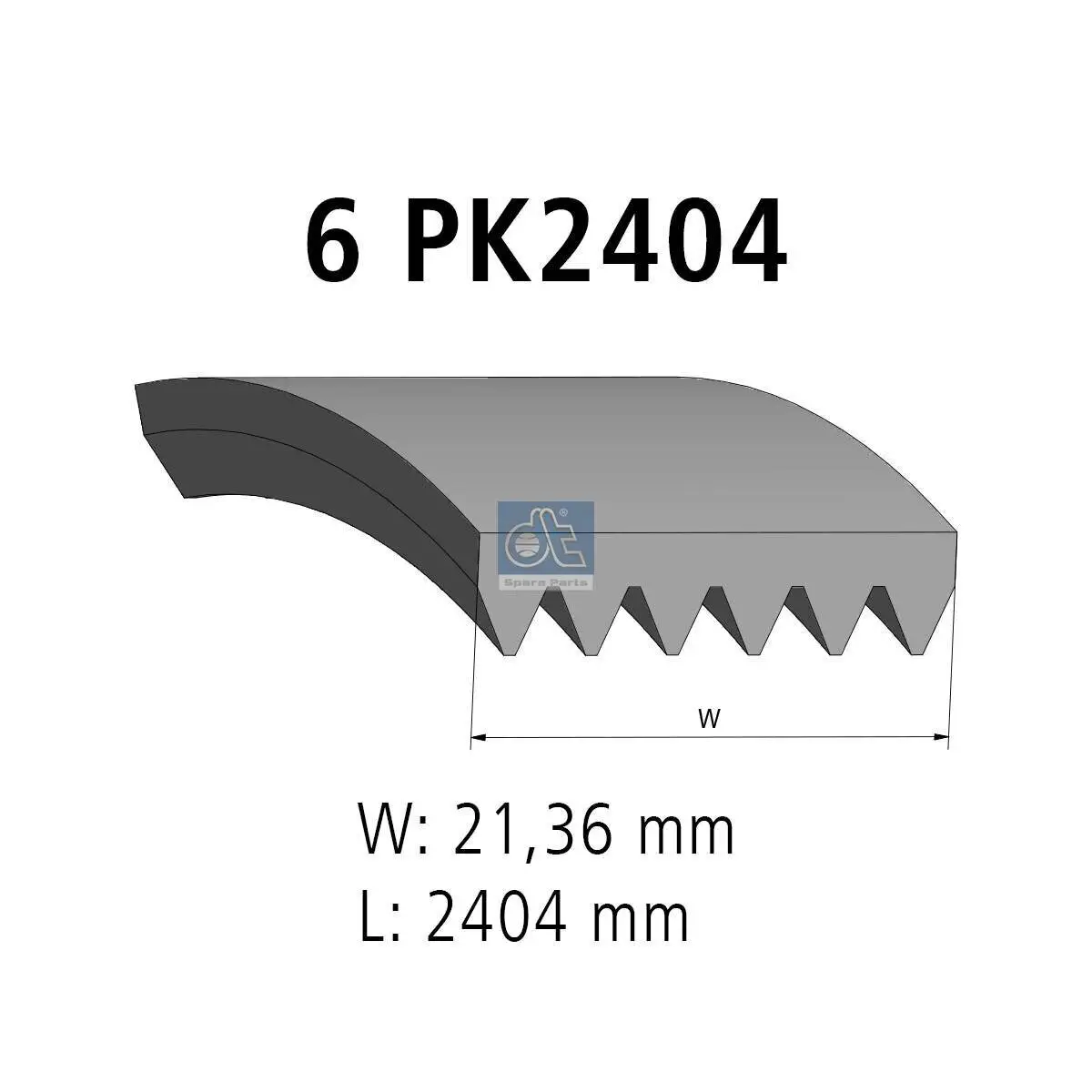 Keilrippenriemen DT Spare Parts 4.81365