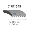 Keilrippenriemen DT Spare Parts 4.81367 Bild Keilrippenriemen DT Spare Parts 4.81367