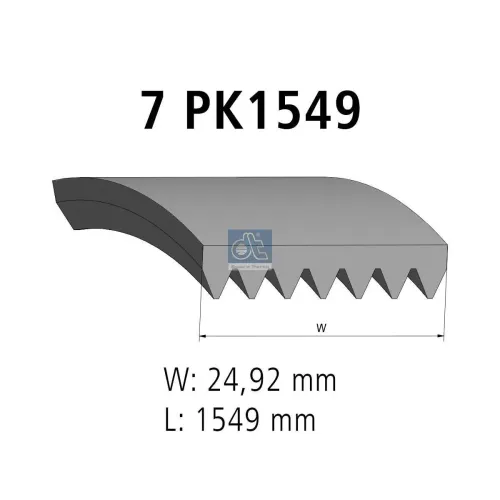 Keilrippenriemen DT Spare Parts 4.81367 Bild Keilrippenriemen DT Spare Parts 4.81367