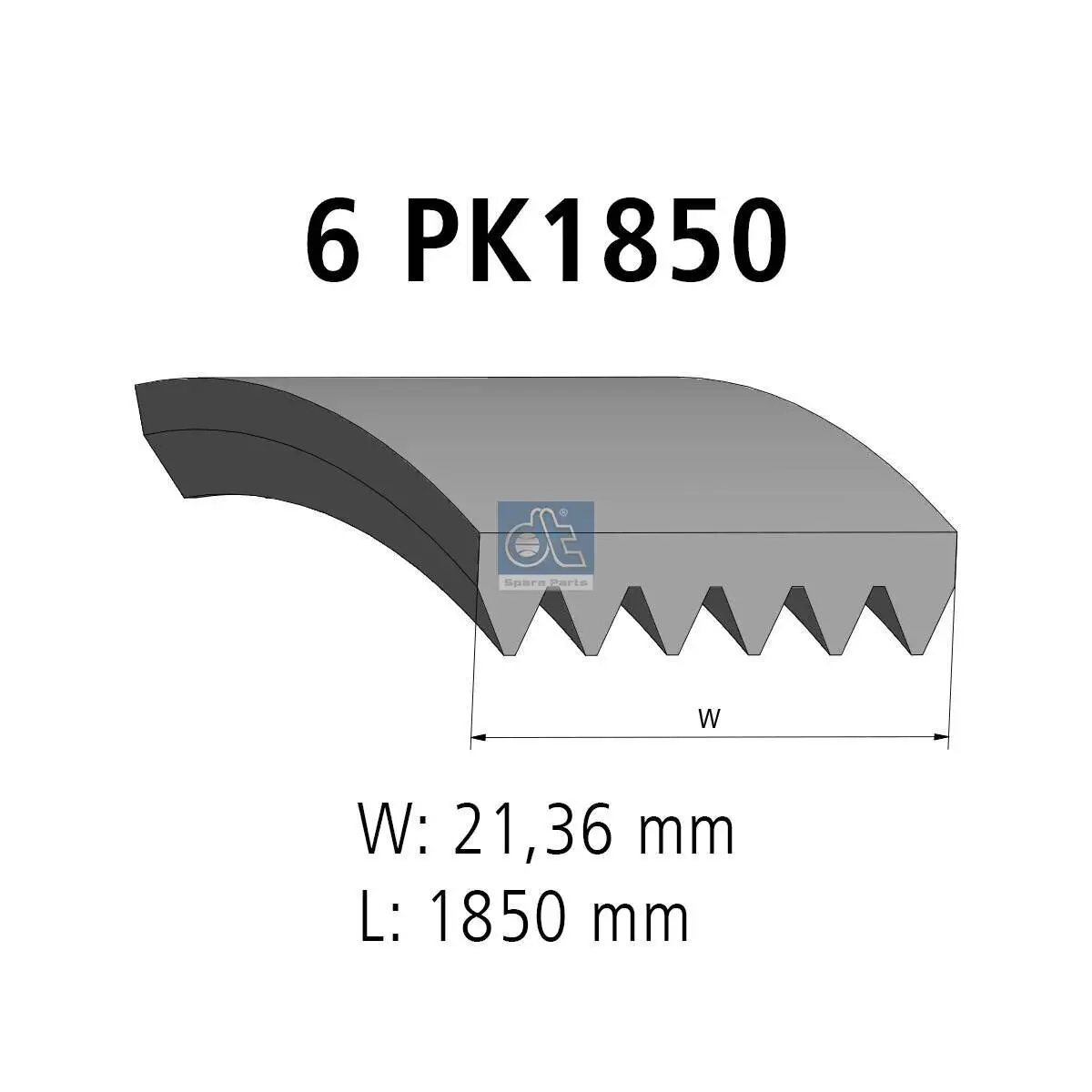 Keilrippenriemen DT Spare Parts 4.81423