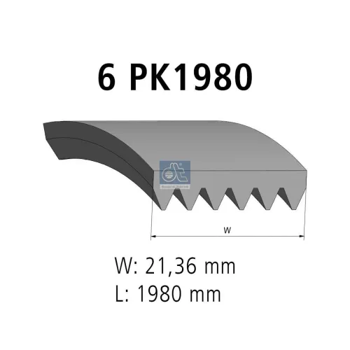 Keilrippenriemen DT Spare Parts 4.81425 Bild Keilrippenriemen DT Spare Parts 4.81425