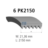 Keilrippenriemen DT Spare Parts 4.81426