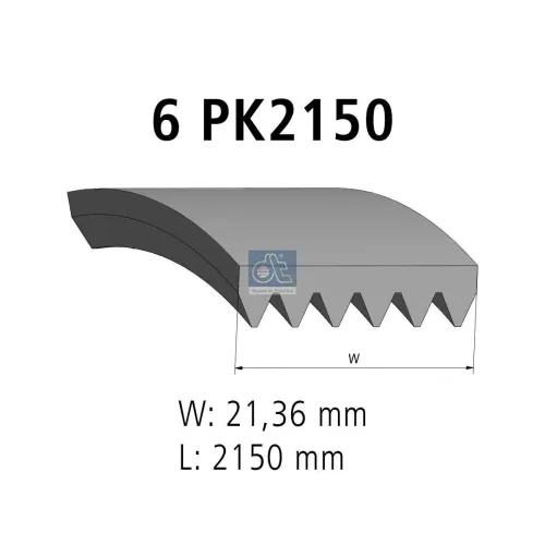 Keilrippenriemen DT Spare Parts 4.81426 Bild Keilrippenriemen DT Spare Parts 4.81426