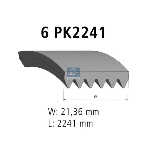 Keilrippenriemen DT Spare Parts 4.81429 Bild Keilrippenriemen DT Spare Parts 4.81429