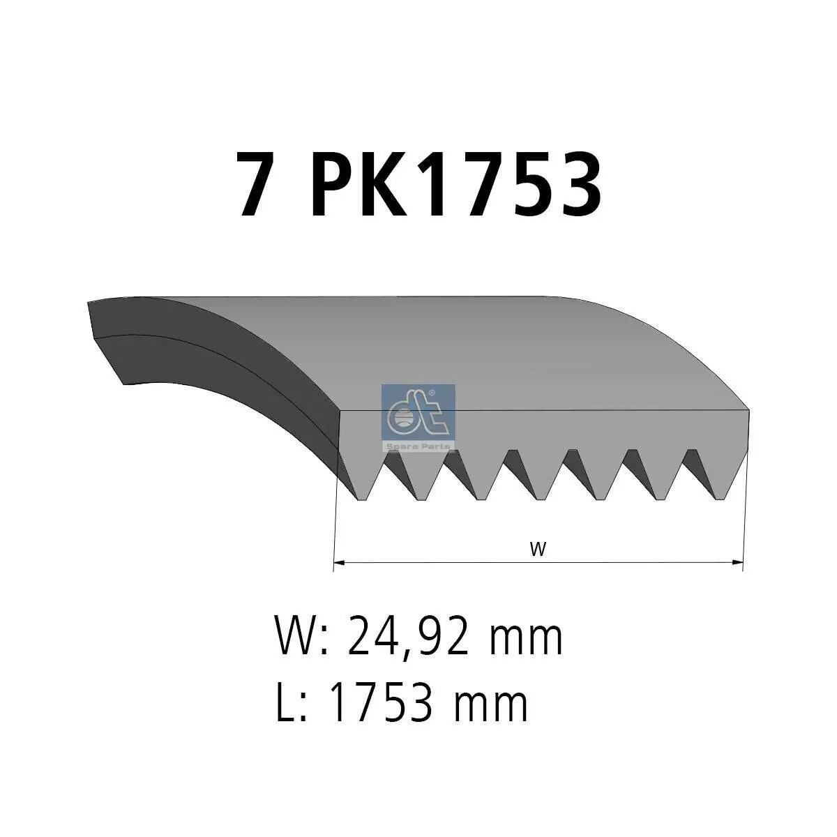 Keilrippenriemen DT Spare Parts 5.41421