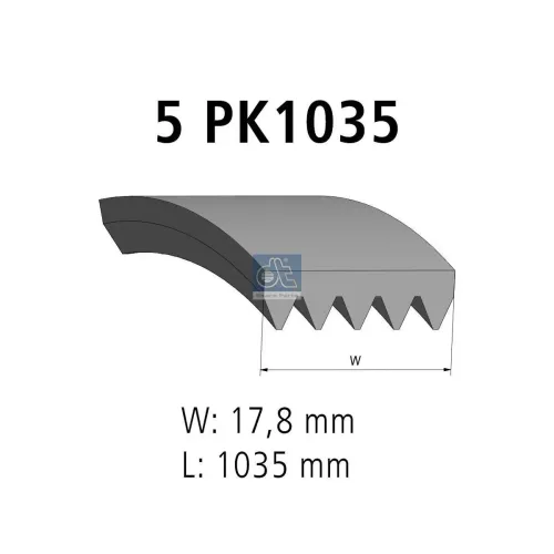 Keilrippenriemen DT Spare Parts 6.31503 Bild Keilrippenriemen DT Spare Parts 6.31503