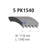 Keilrippenriemen DT Spare Parts 6.31510