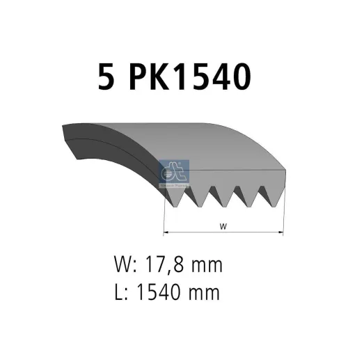 Keilrippenriemen DT Spare Parts 6.31510 Bild Keilrippenriemen DT Spare Parts 6.31510