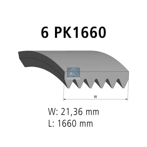 Keilrippenriemen DT Spare Parts 6.31517 Bild Keilrippenriemen DT Spare Parts 6.31517