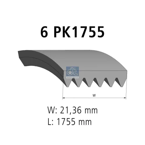 Keilrippenriemen DT Spare Parts 6.31518 Bild Keilrippenriemen DT Spare Parts 6.31518