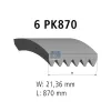 Keilrippenriemen DT Spare Parts 6.31547 Bild Keilrippenriemen DT Spare Parts 6.31547