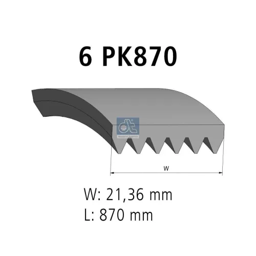 Keilrippenriemen DT Spare Parts 6.31547 Bild Keilrippenriemen DT Spare Parts 6.31547