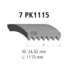 Keilrippenriemen DT Spare Parts 6.31549