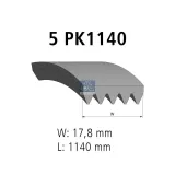 Keilrippenriemen DT Spare Parts 6.31554