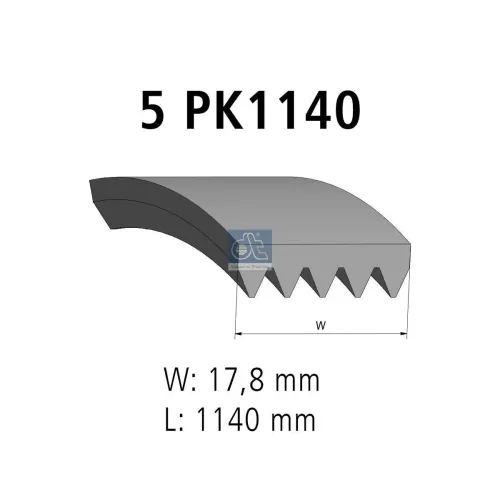 Keilrippenriemen DT Spare Parts 6.31554 Bild Keilrippenriemen DT Spare Parts 6.31554