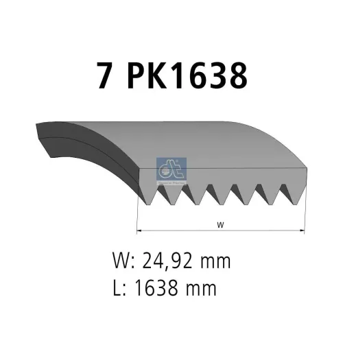 Keilrippenriemen DT Spare Parts 6.31561 Bild Keilrippenriemen DT Spare Parts 6.31561