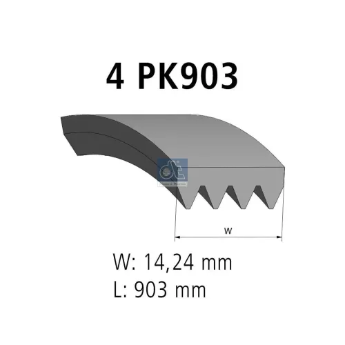 Keilrippenriemen DT Spare Parts 7.54800 Bild Keilrippenriemen DT Spare Parts 7.54800