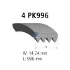 Keilrippenriemen DT Spare Parts 7.54816 Bild Keilrippenriemen DT Spare Parts 7.54816